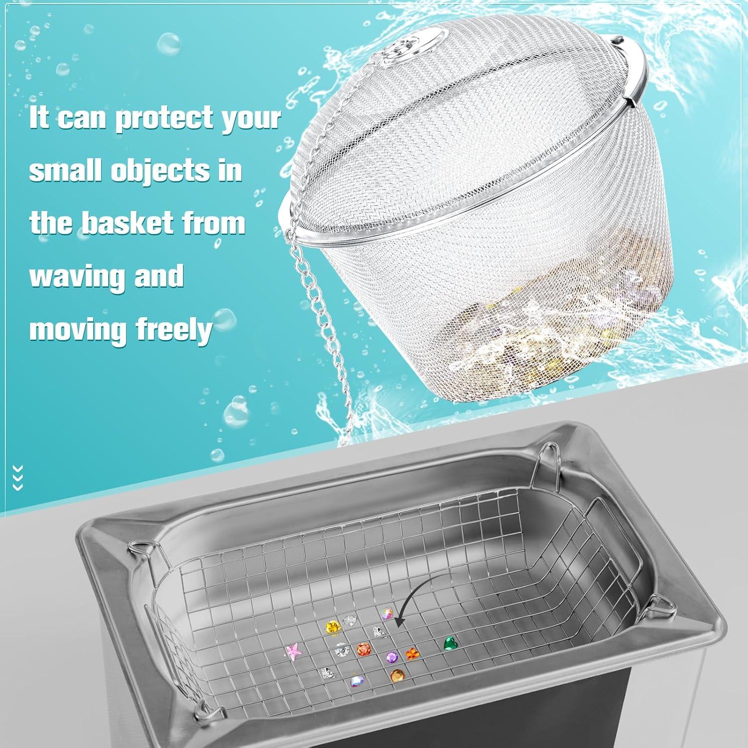 Cestas de Limpieza de Joyas Honeydak Acero Inoxidable 3 Piezas