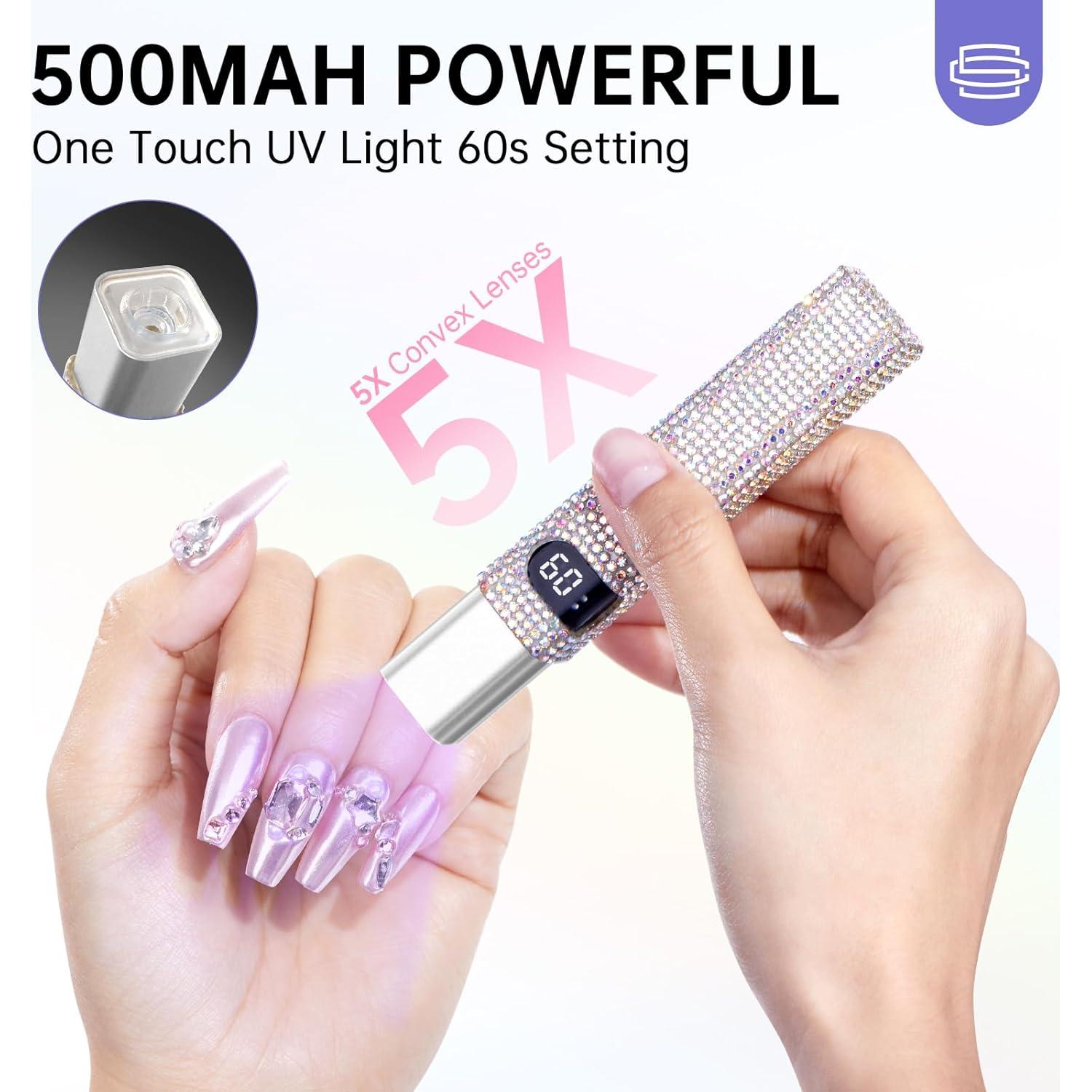 Luz UV de Mano CHRISTINE SHELLY Mini Lámpara LED Recargable