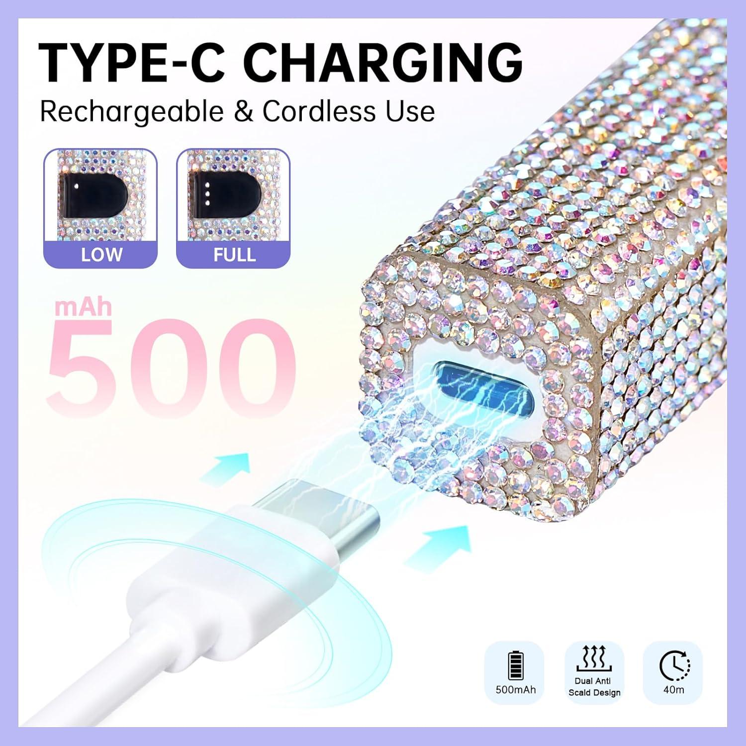 Luz UV de Mano CHRISTINE SHELLY Mini Lámpara LED Recargable