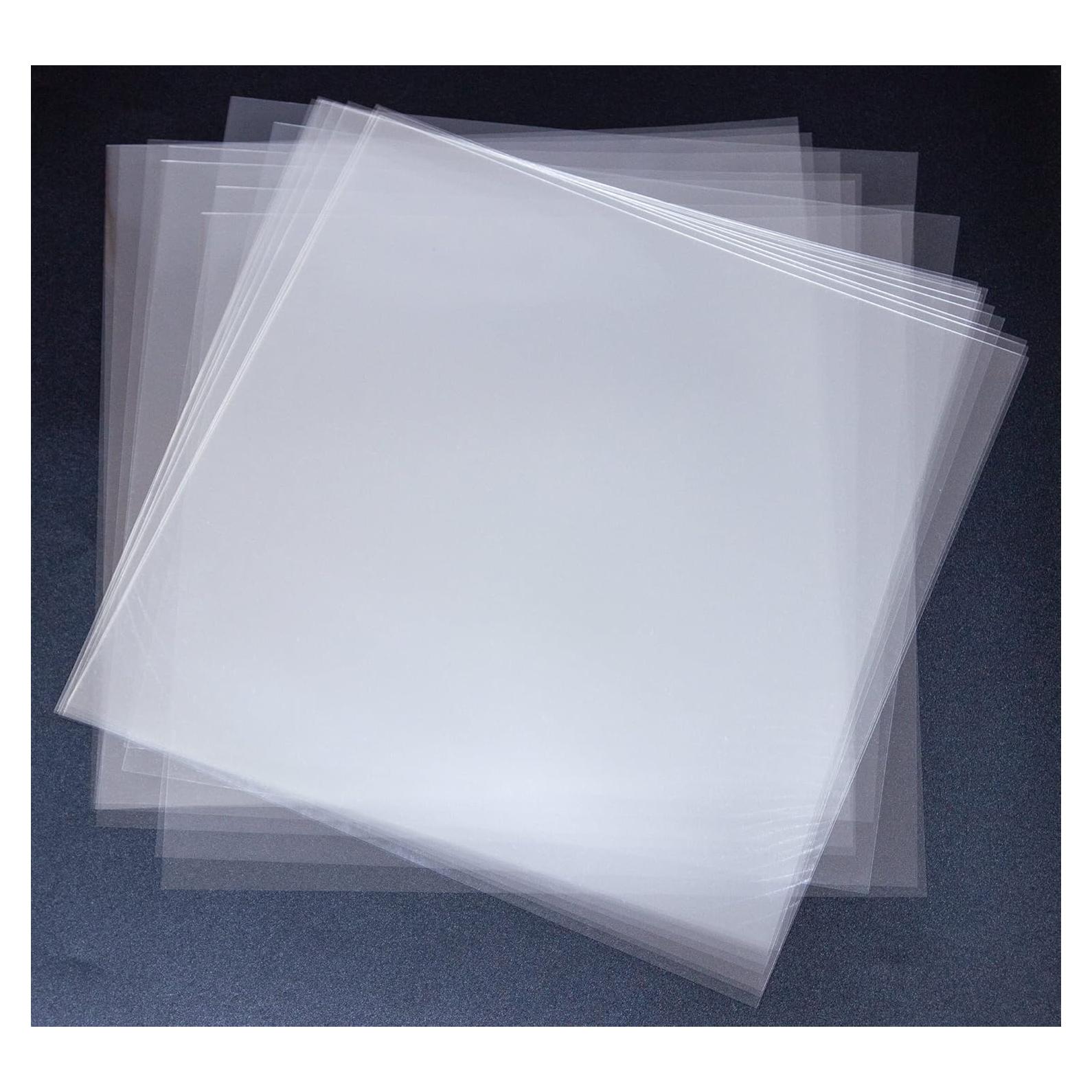 20PCS 4 Mil Blank Mylar Stencil Sheets, 12 X 12 Inch Clear Plastic Sheets for Cricut Crafts and Cutting Machine