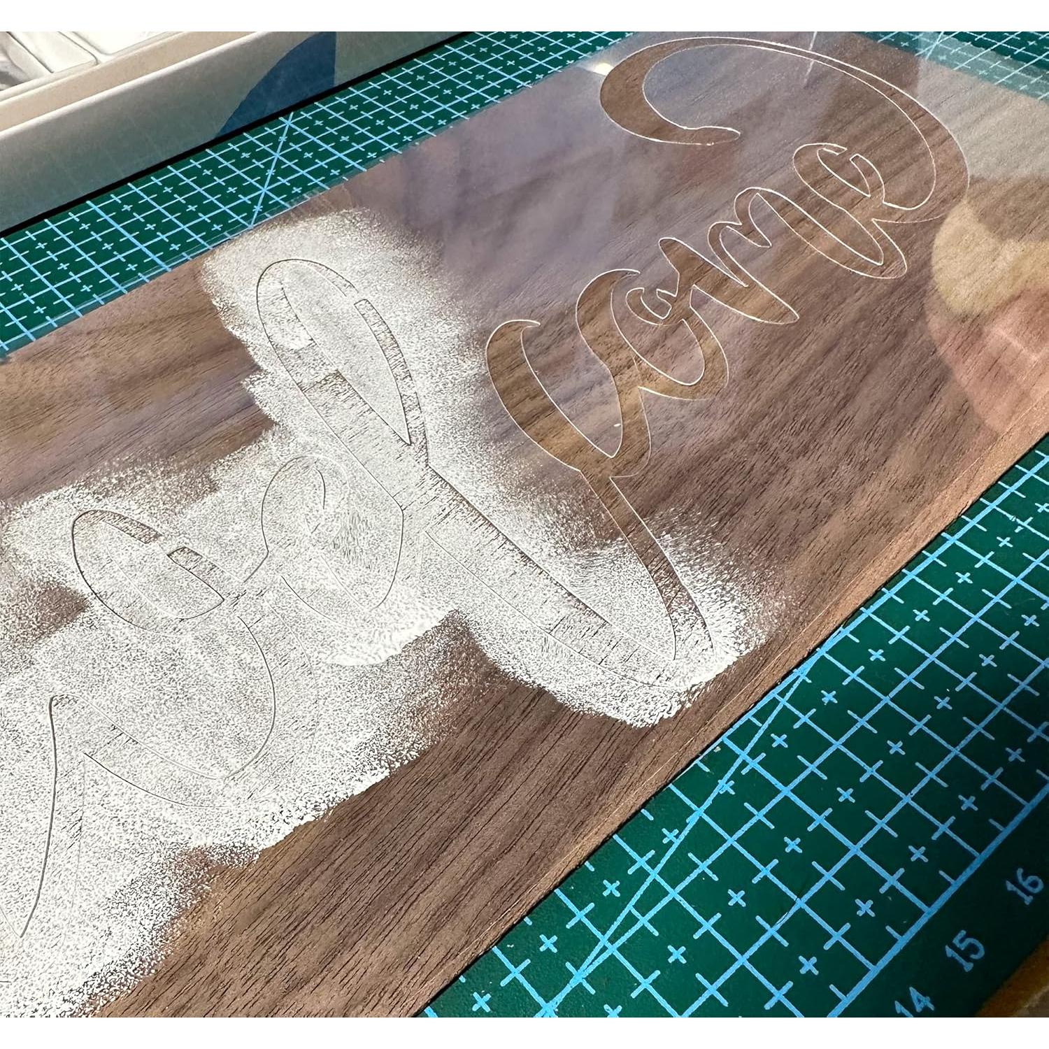 20PCS 4 Mil Blank Mylar Stencil Sheets, 12 X 12 Inch Clear Plastic Sheets for Cricut Crafts and Cutting Machine