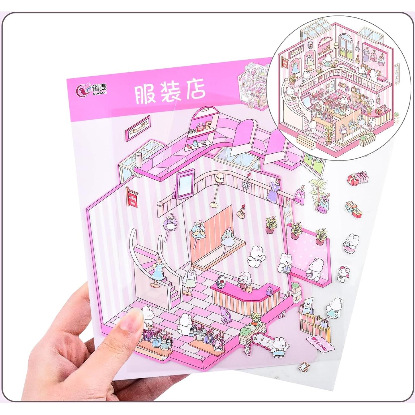 8 Juegos de Pegatinas 3D DIY BROVITI para Crear Escenas