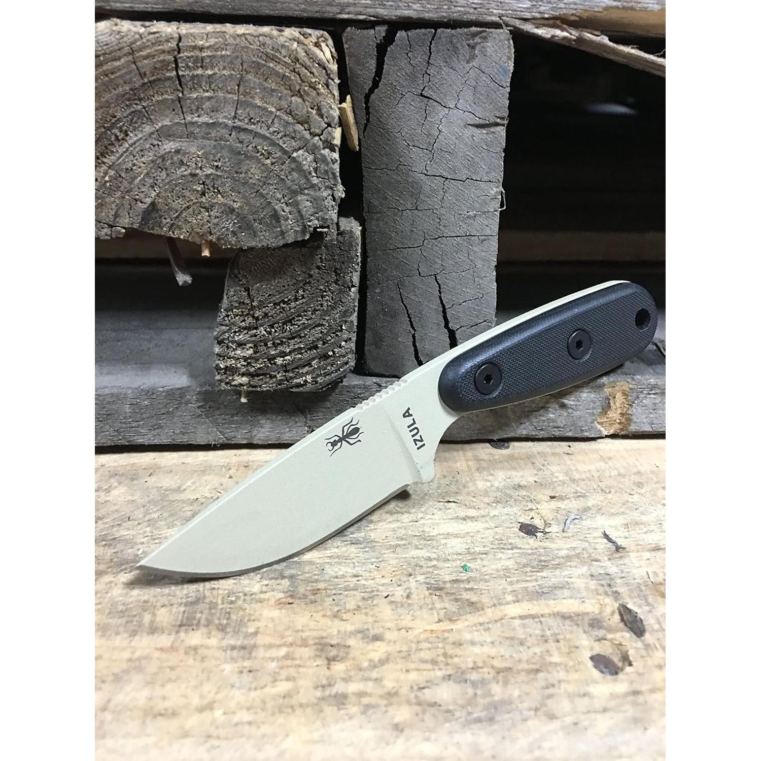 Cuchillo ESEE Izula-DT Acero Carbono 15.88 cm Mango G10 Negro