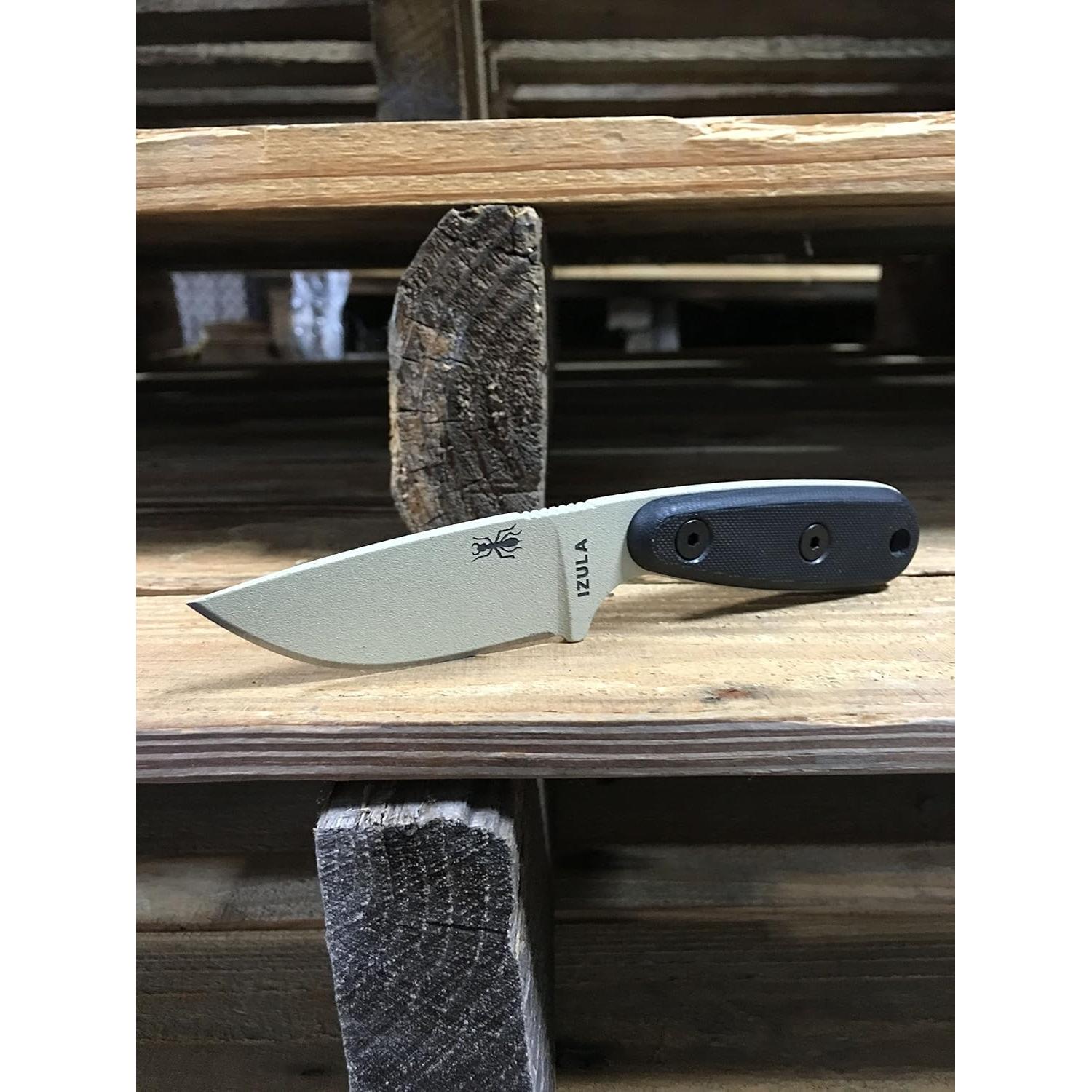 Cuchillo ESEE Izula-DT Acero Carbono 15.88 cm Mango G10 Negro