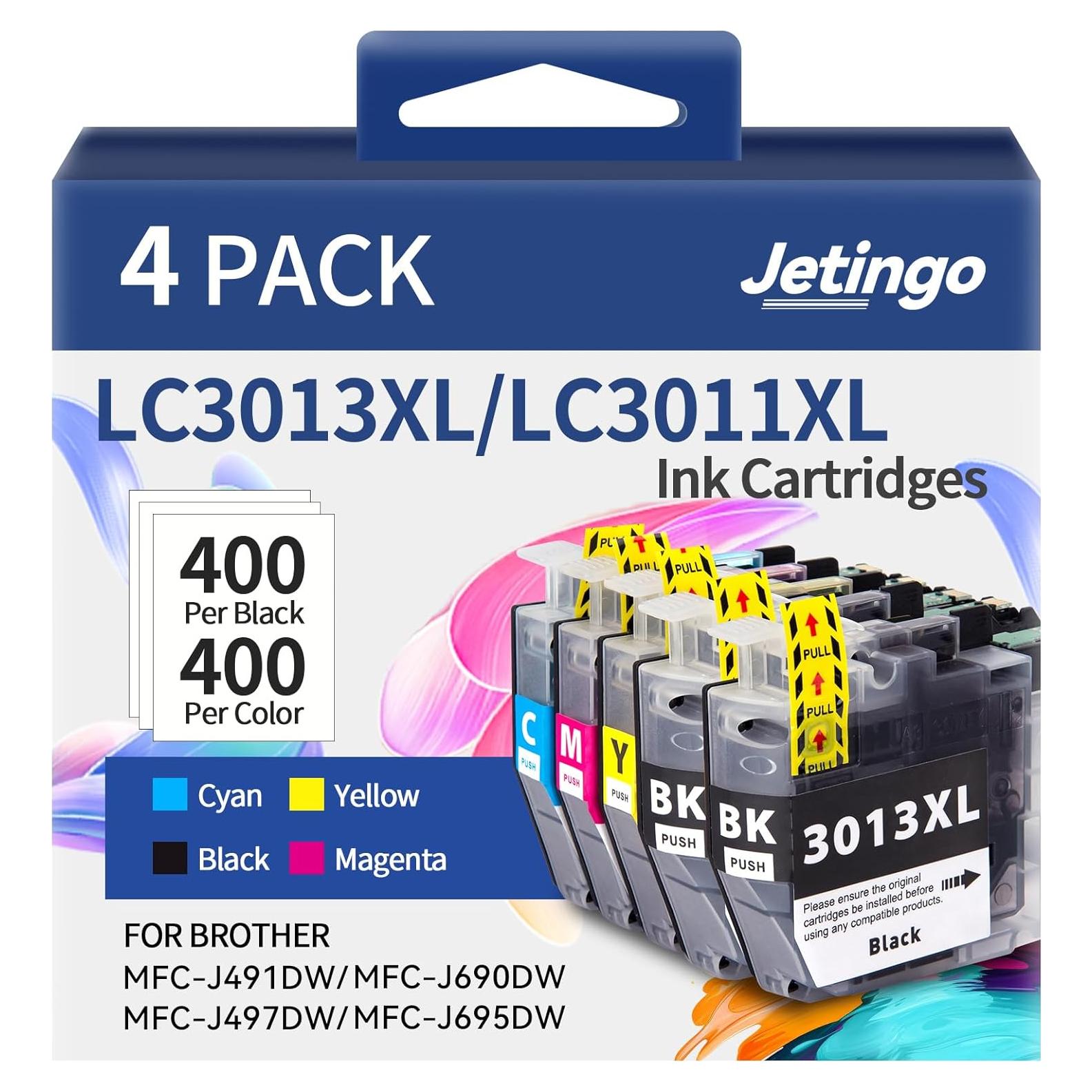 Cartuchos de tinta Brother LC3013XL BK/C/M/Y 5 Pack alto rendimiento