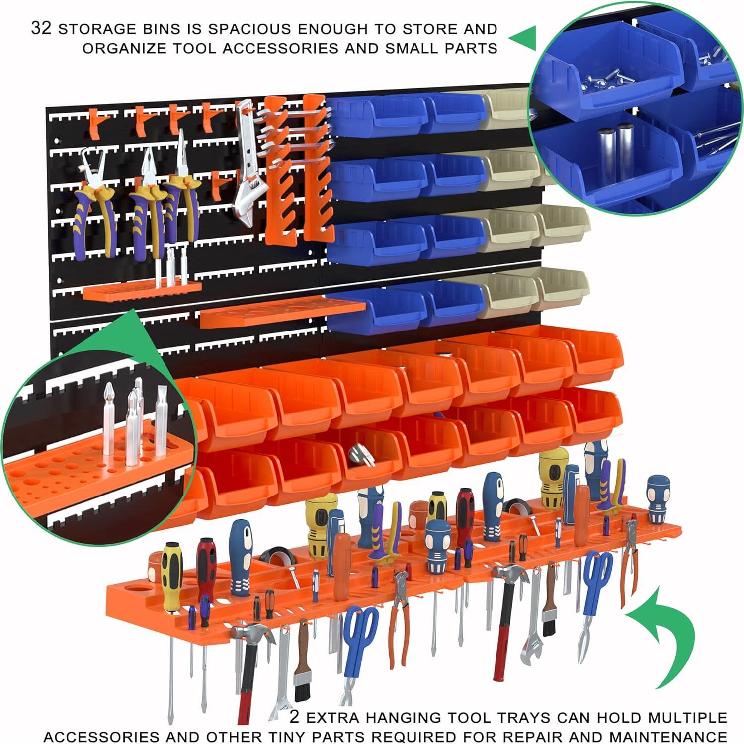 Organizador de Herramientas Montado en Pared 52PCS Reliancer