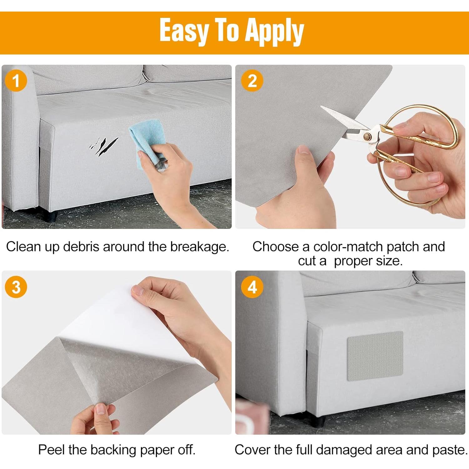 Parche de Reparación ILOFRI Autoadhesivo 20x28 cm 2PCS Microfibra