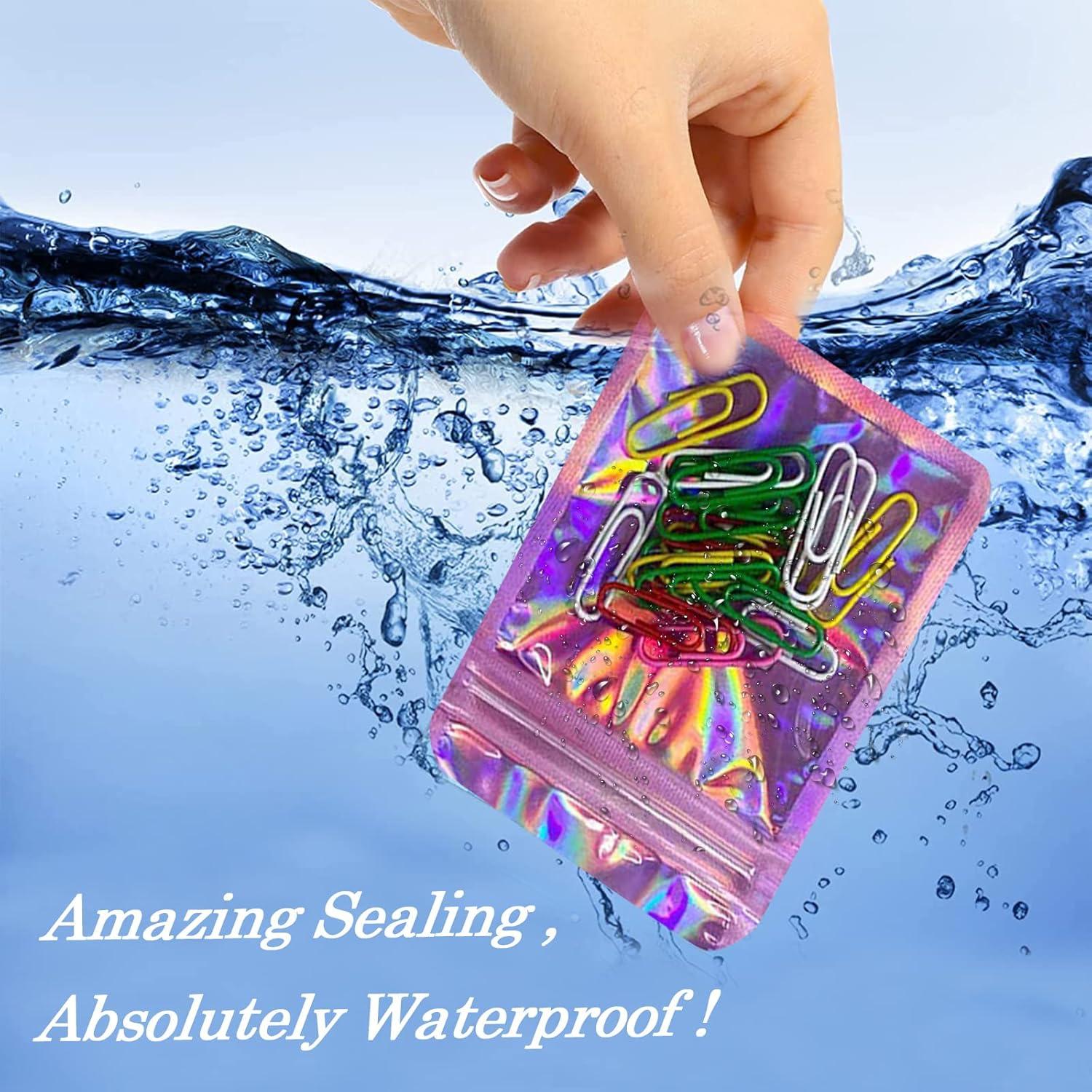 200 Bolsas Holográficas Reutilizables SixWeKit 6.1x10.2cm