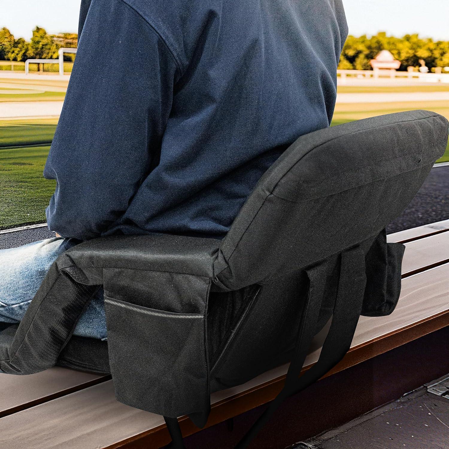 Silla de Estadio Hmlinktt Plegable con Respaldo y Cojín