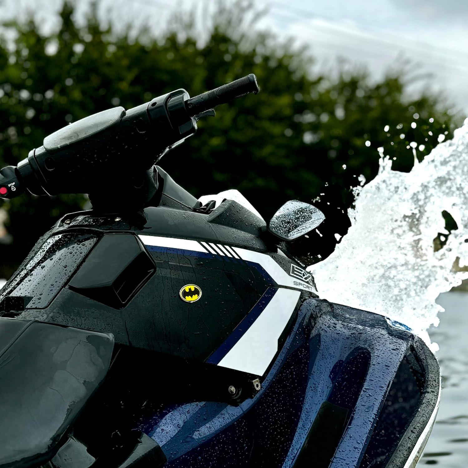 Emblemas Mini Batman Elektroplate Cromo 5.08x3.56cm Paquete 2