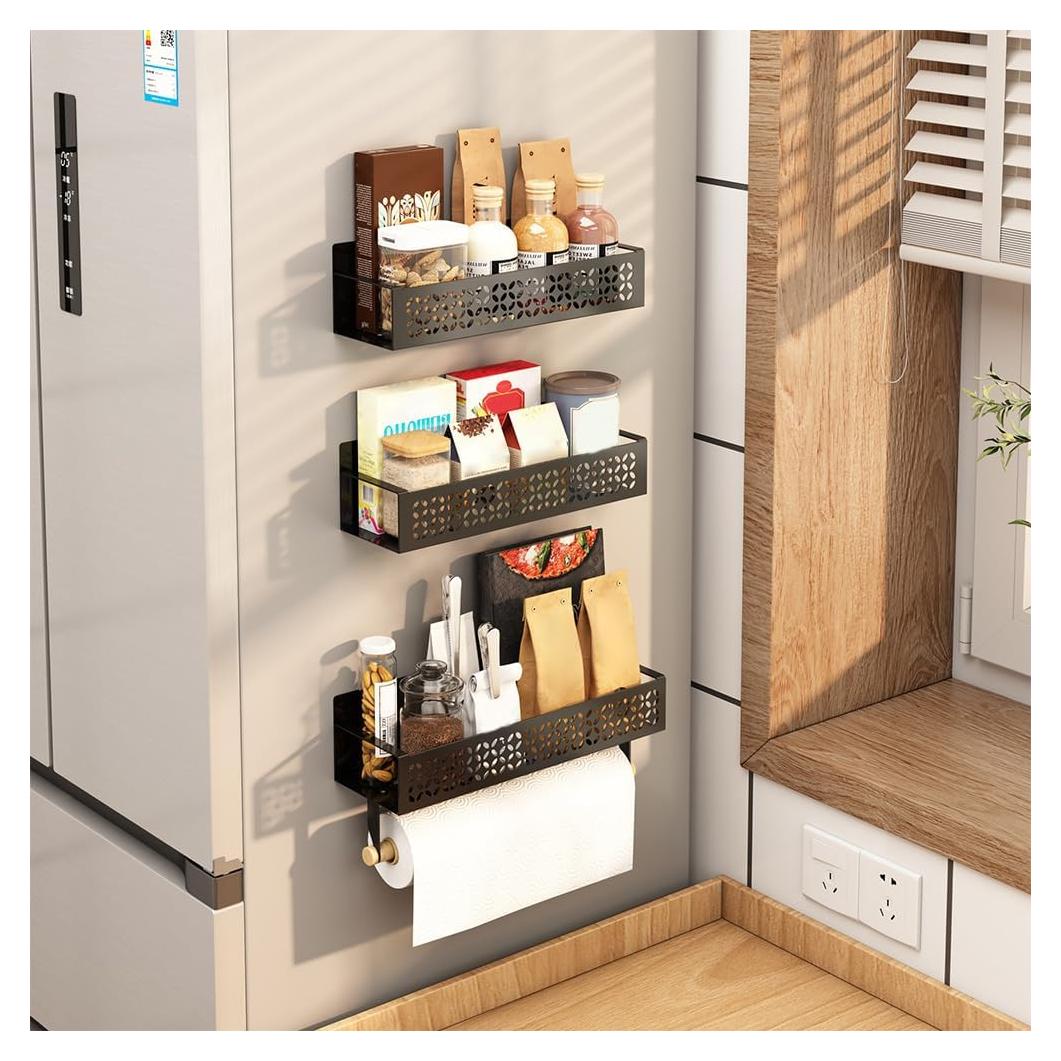 Estante Magnético para Especias Curtainboro - 4 Piezas, 32cm