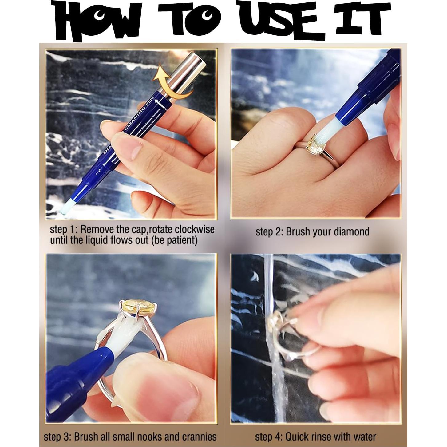 Bolígrafo Limpiador de Joyas Penyeah 2 Pack 12.7 cm