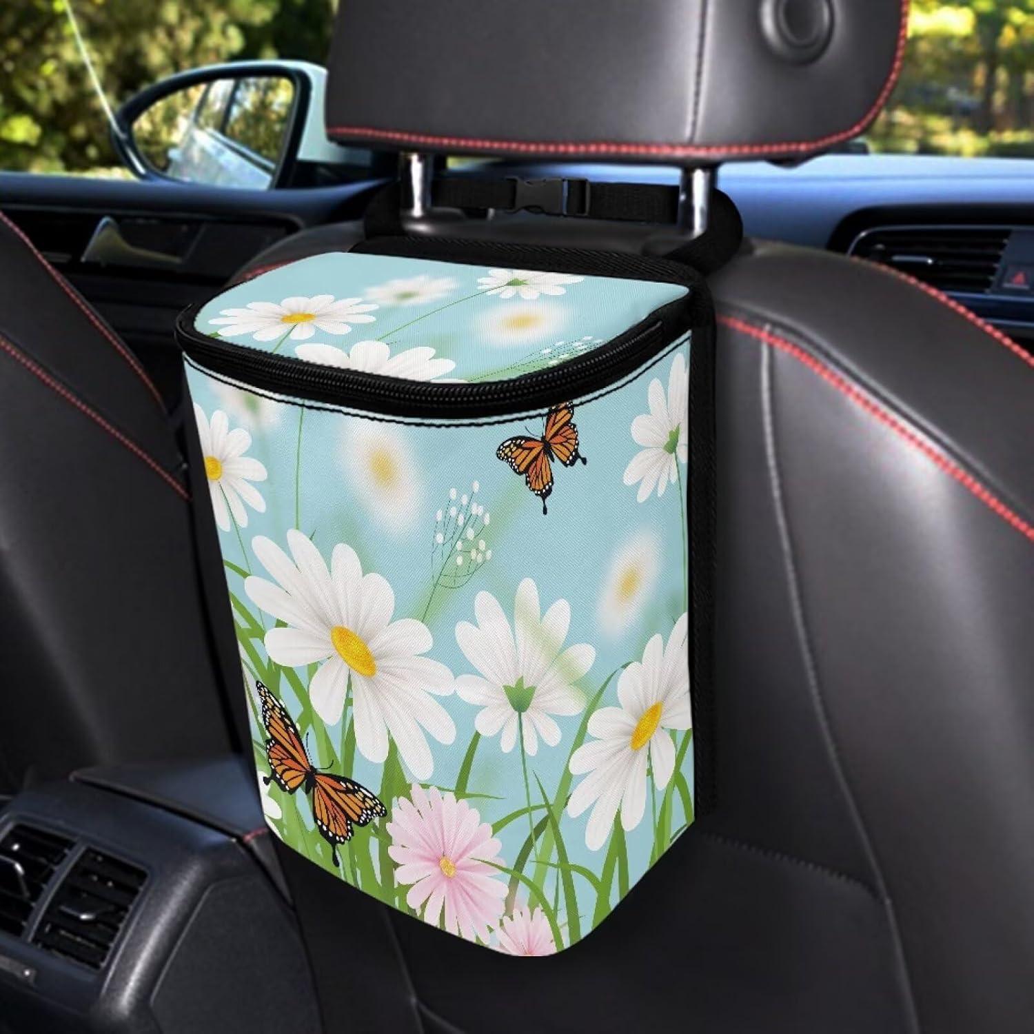 Organizador y Basurero Plegable para Autos Annejudy Mariposa