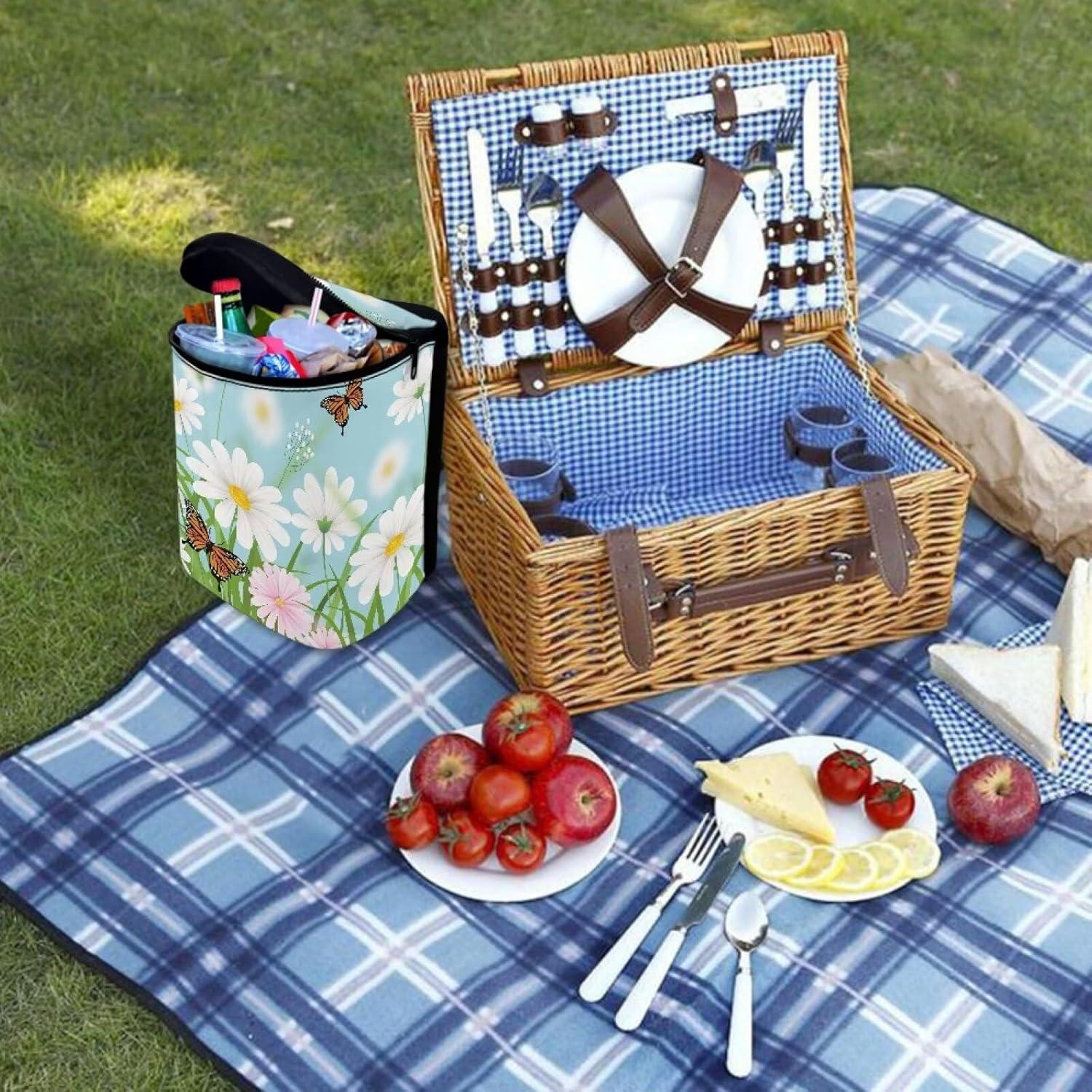 Organizador y Basurero Plegable para Autos Annejudy Mariposa