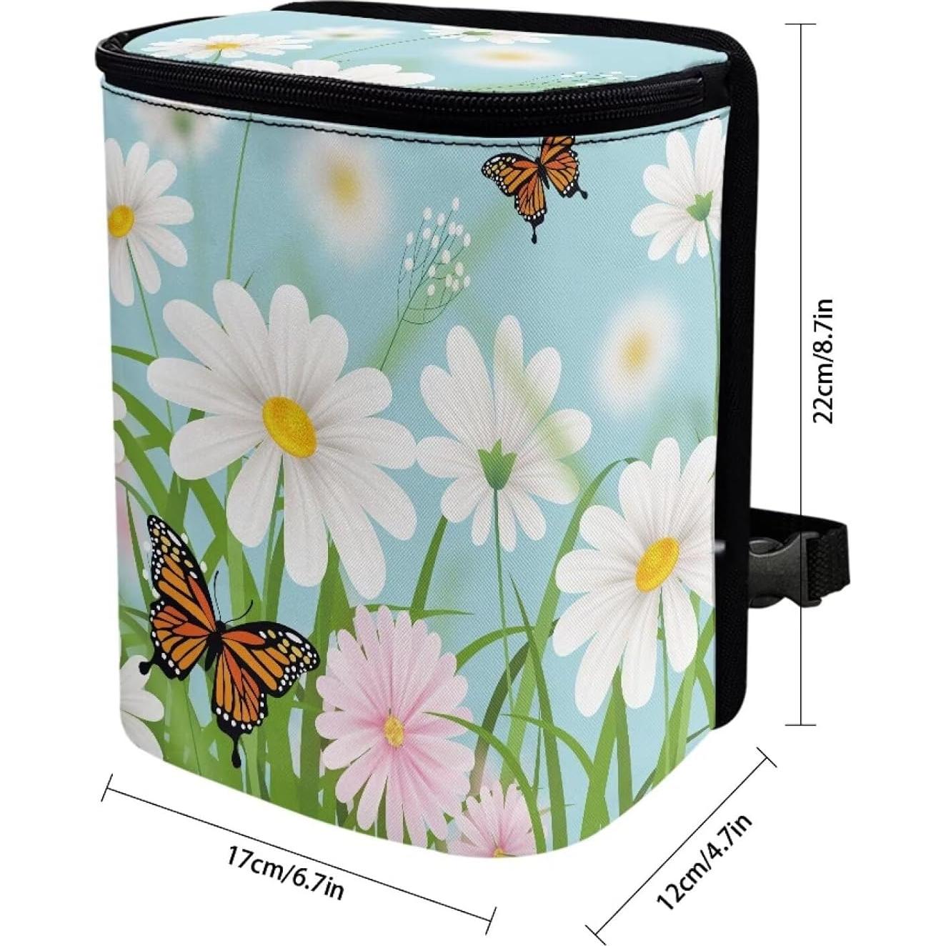 Organizador y Basurero Plegable para Autos Annejudy Mariposa