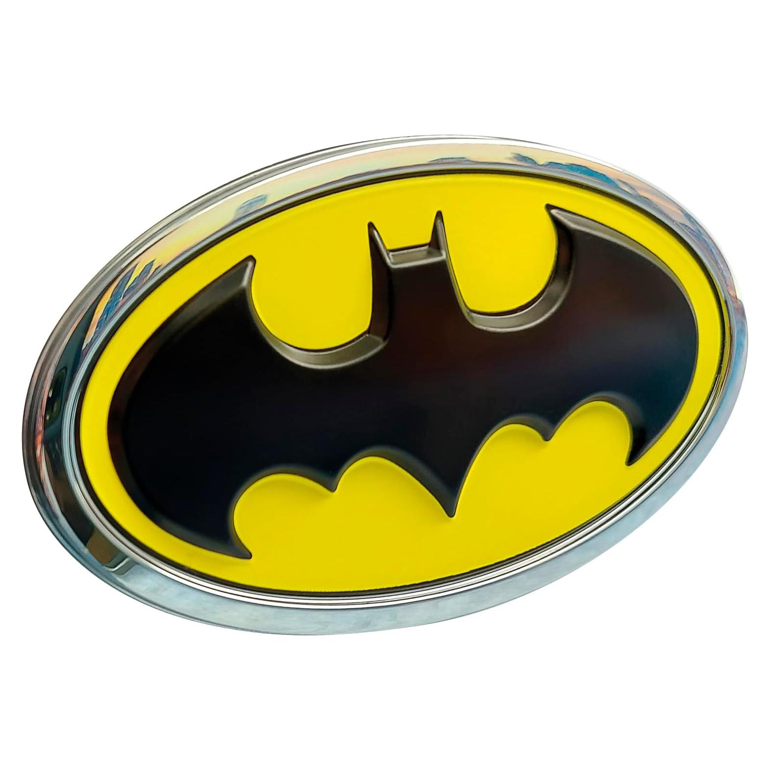 Emblema de Coche Fan Emblems Batman 3D Negro Amarillo 9.55 cm
