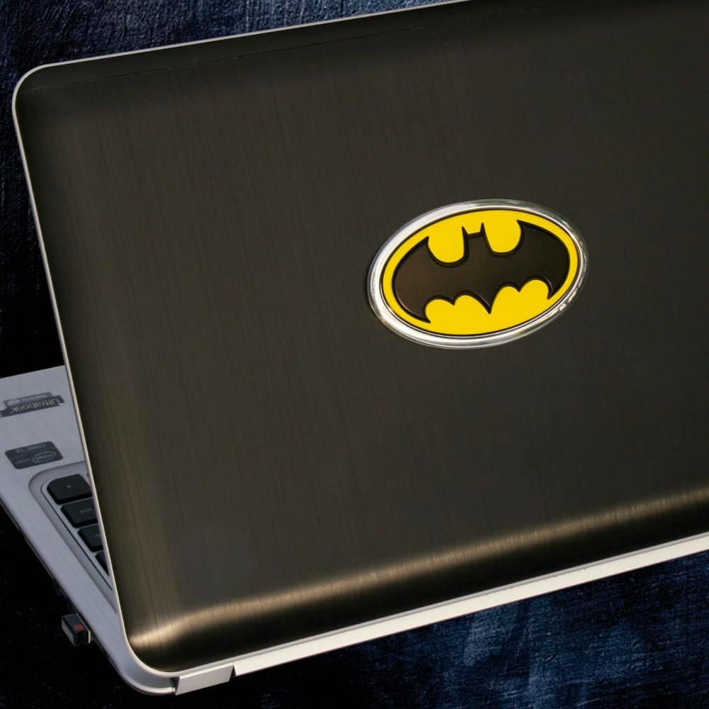 Emblema de Coche Fan Emblems Batman 3D Negro Amarillo 9.55 cm