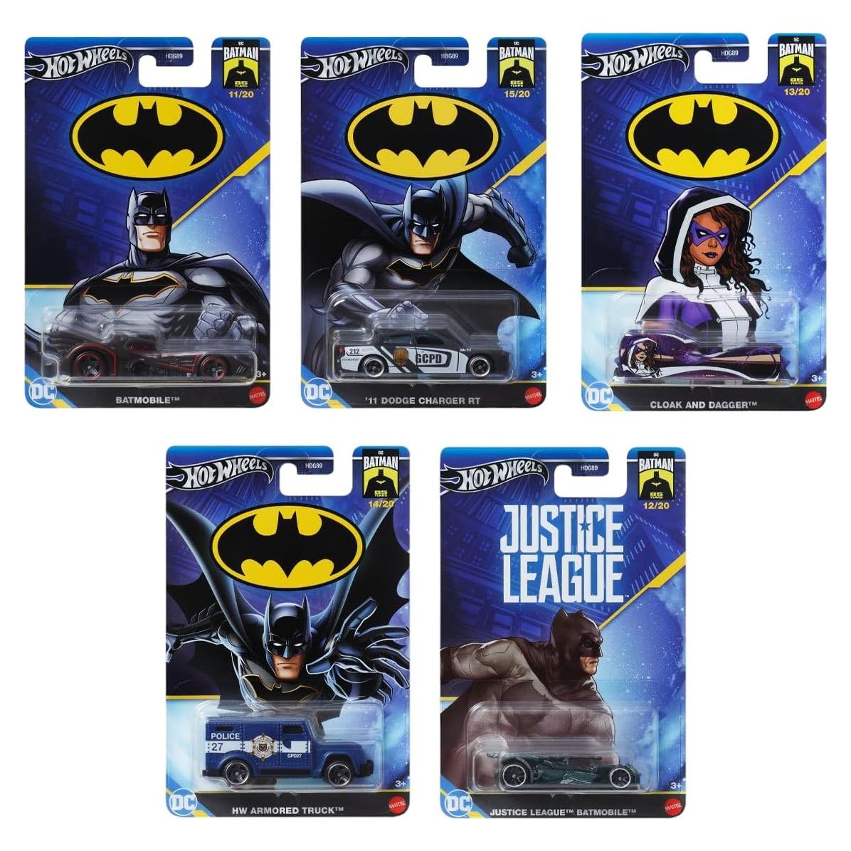 Hot Wheels Batman 2024 Conjunto 5 Vehículos Diecast 1:64