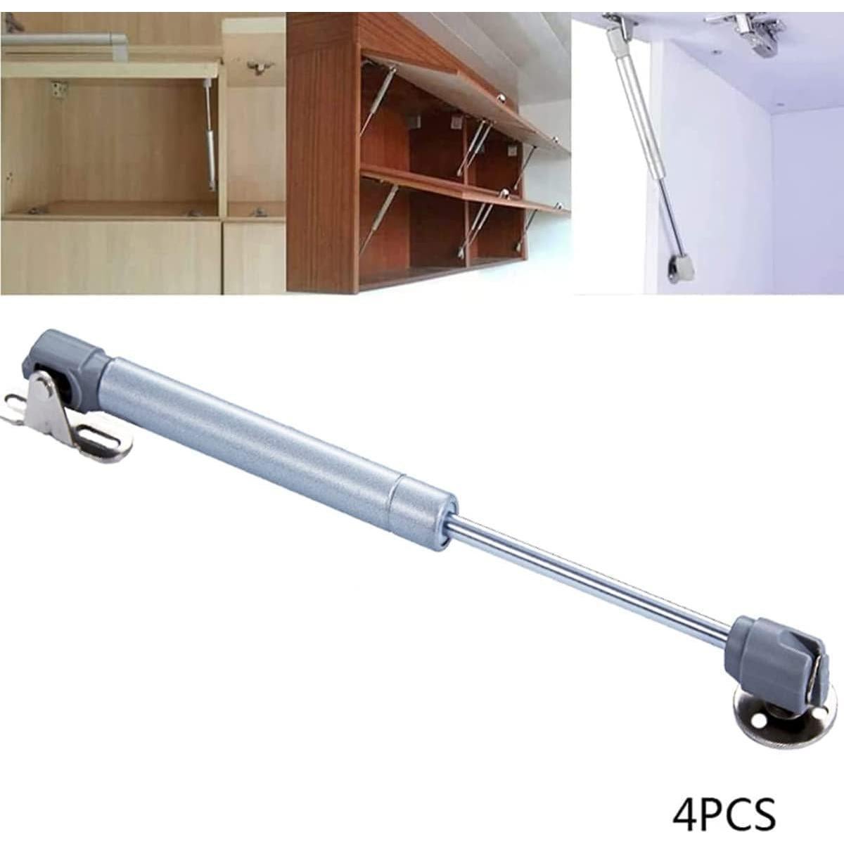 Soporte de Elevación de Gas 20N Lagogia 6" Plata - 4 Piezas