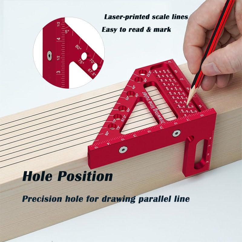Regla de Medición Multi-Angulo 3D Sgifthome 25.4x12.7 cm