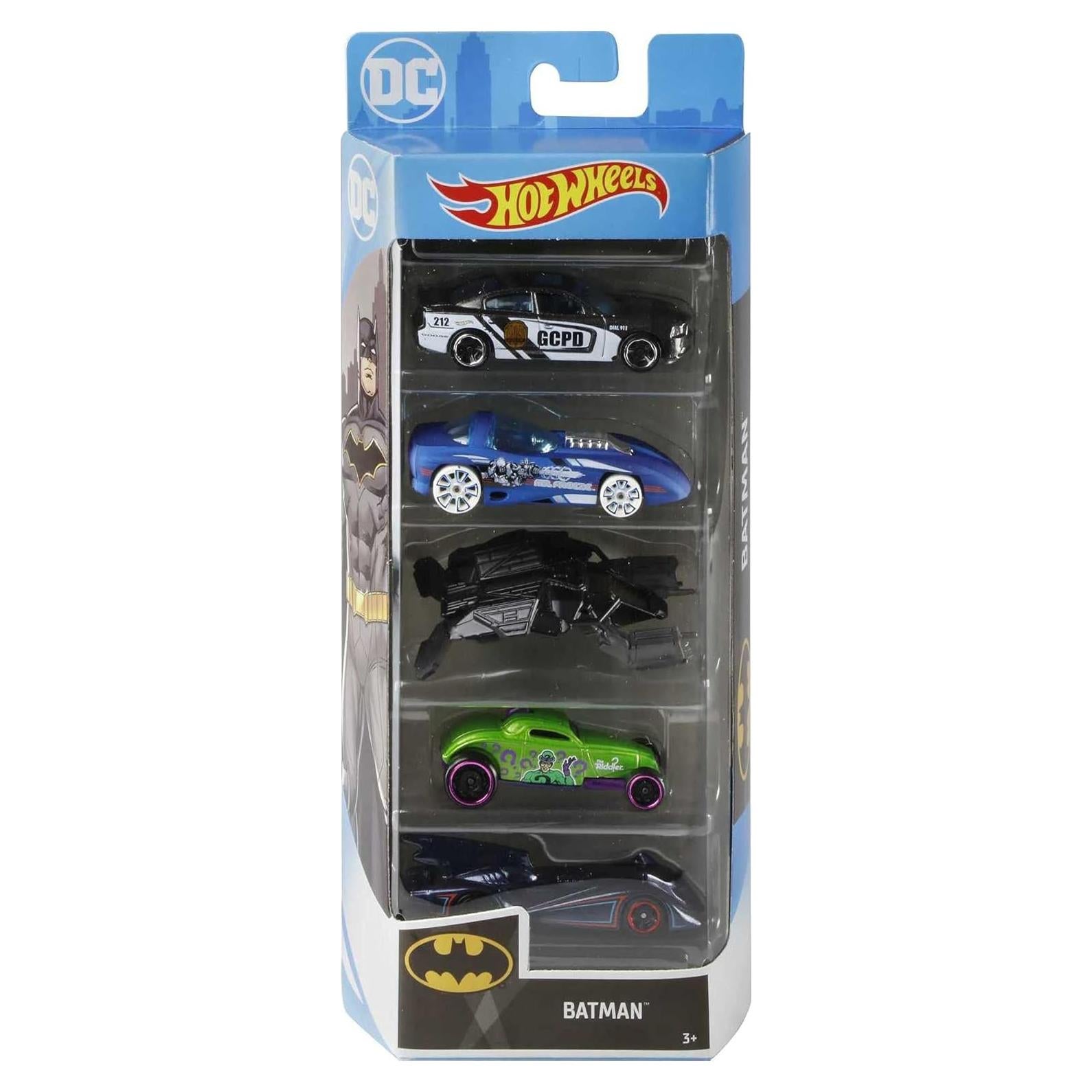 Vehículos Hot Wheels Batman 5-Pack Mattel 0.22 kg