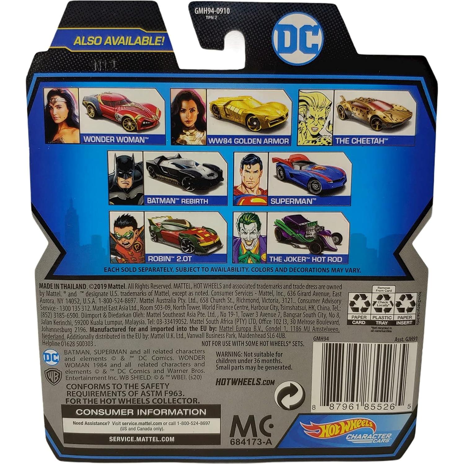 Coche Hot Wheels Batman Renacimiento 16,28 cm HW Cars