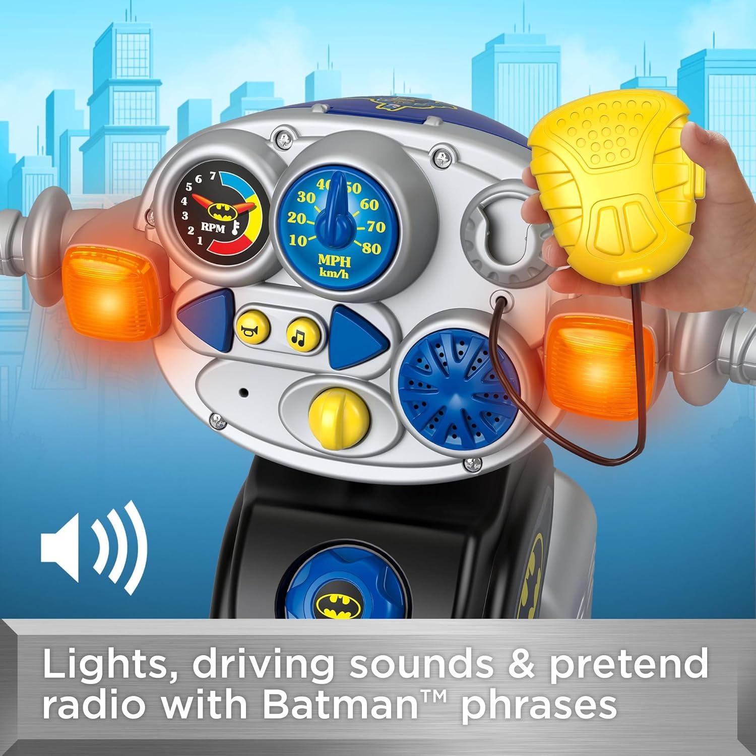Triciclo para Niños Fisher-Price Batman con Luces y Sonidos