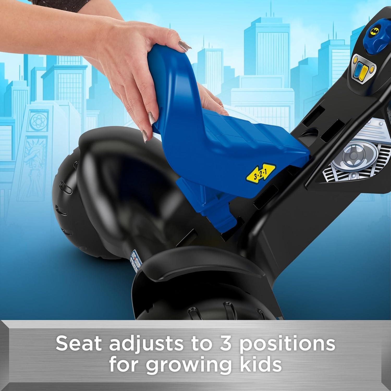 Triciclo para Niños Fisher-Price Batman con Luces y Sonidos