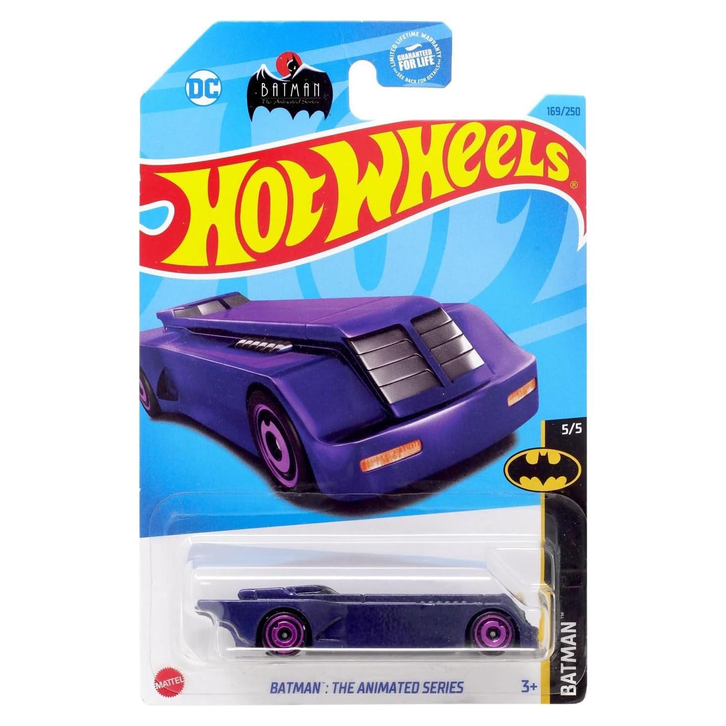 Hot Wheels Batmóvil de la serie animada Mattel 16,5 cm