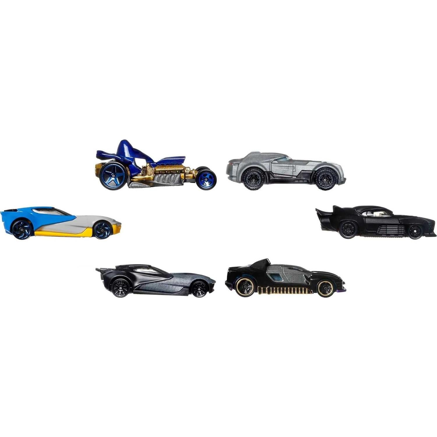Hot Wheels 6 Autos de Juguete Batman 1:64 Colección