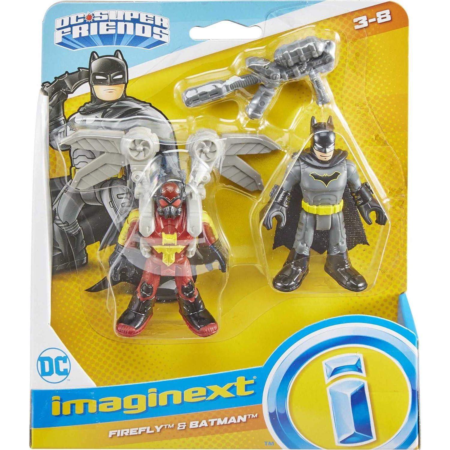 Figuras Batman y Firefly Fisher-Price Imaginext 4 cm