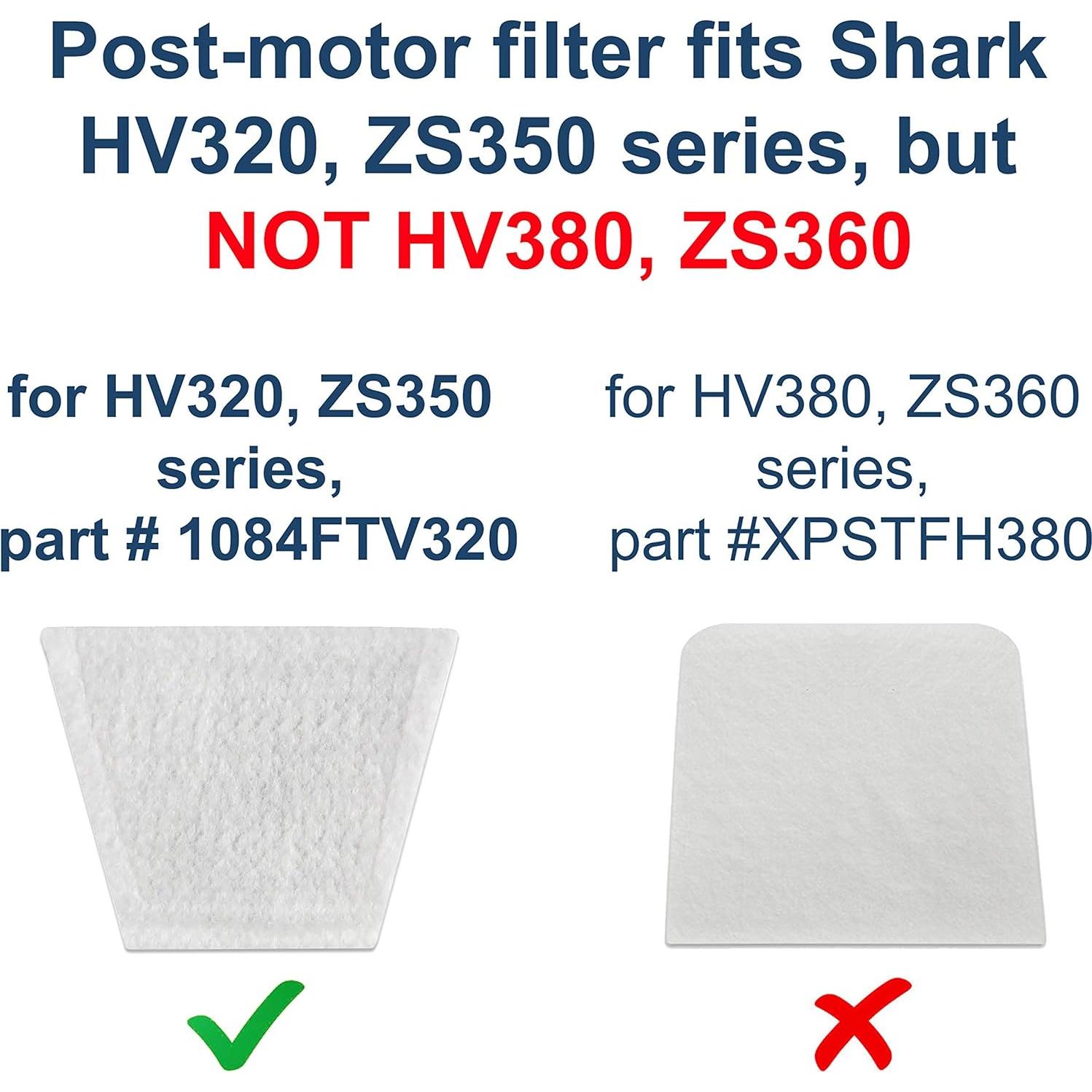 Kit de Filtros HQRP para Aspiradoras Shark Rocket - 3 Piezas
