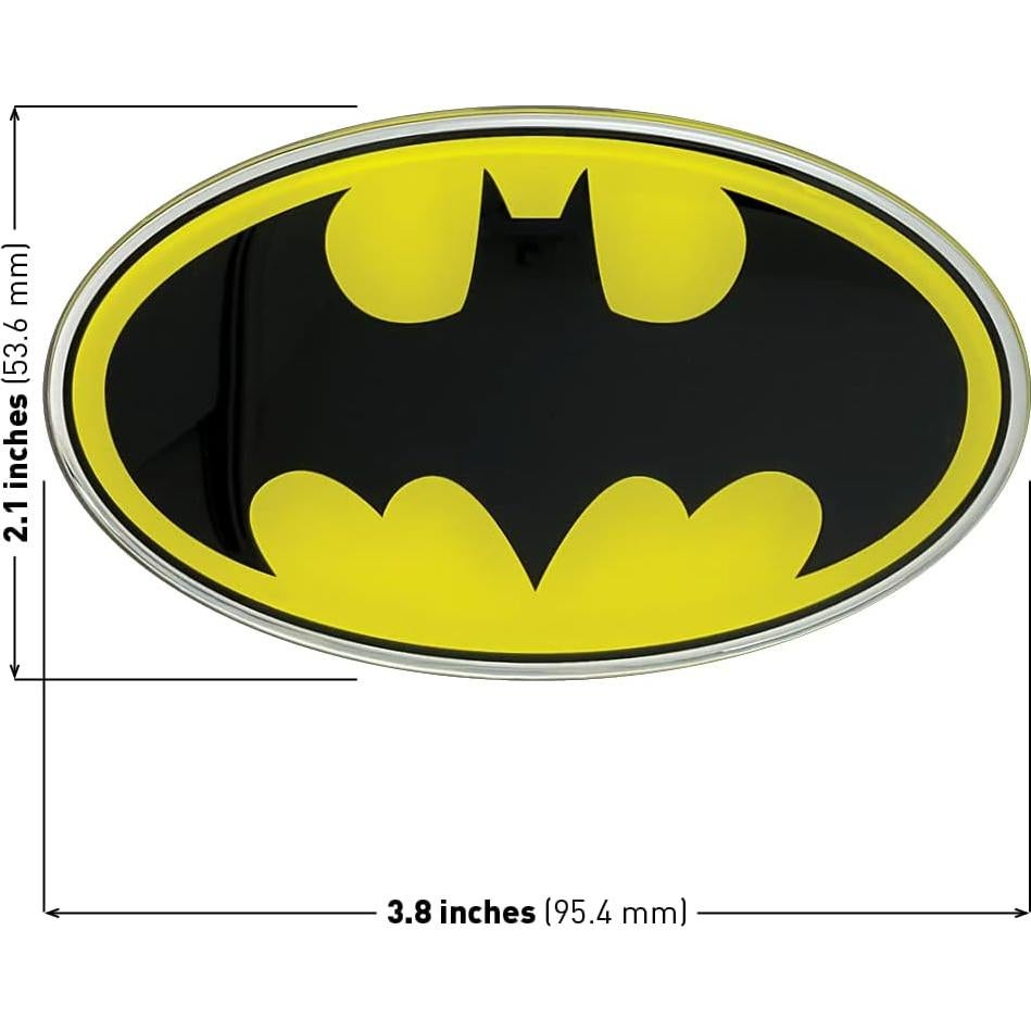 Calcomanía Cromada Batman Emblemas de Fan 9,5x5,5 cm
