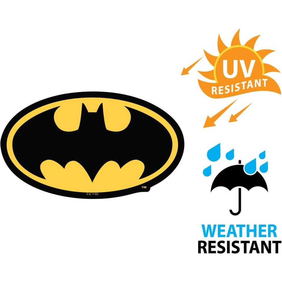 Calcomanía Vinilo Batman Logo Ovalado 10 cm Resistente UV