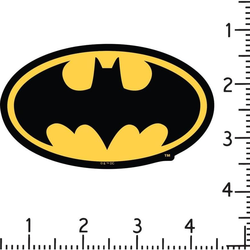 Calcomanía Vinilo Batman Logo Ovalado 10 cm Resistente UV