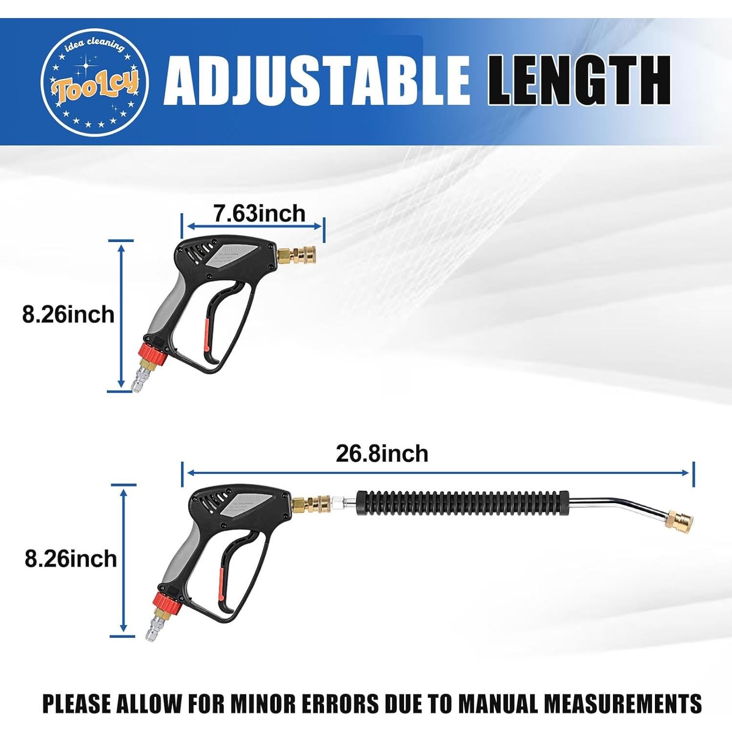Pistola de Lavado a Presión TOOLCY 5000 PSI 10.5 GPM