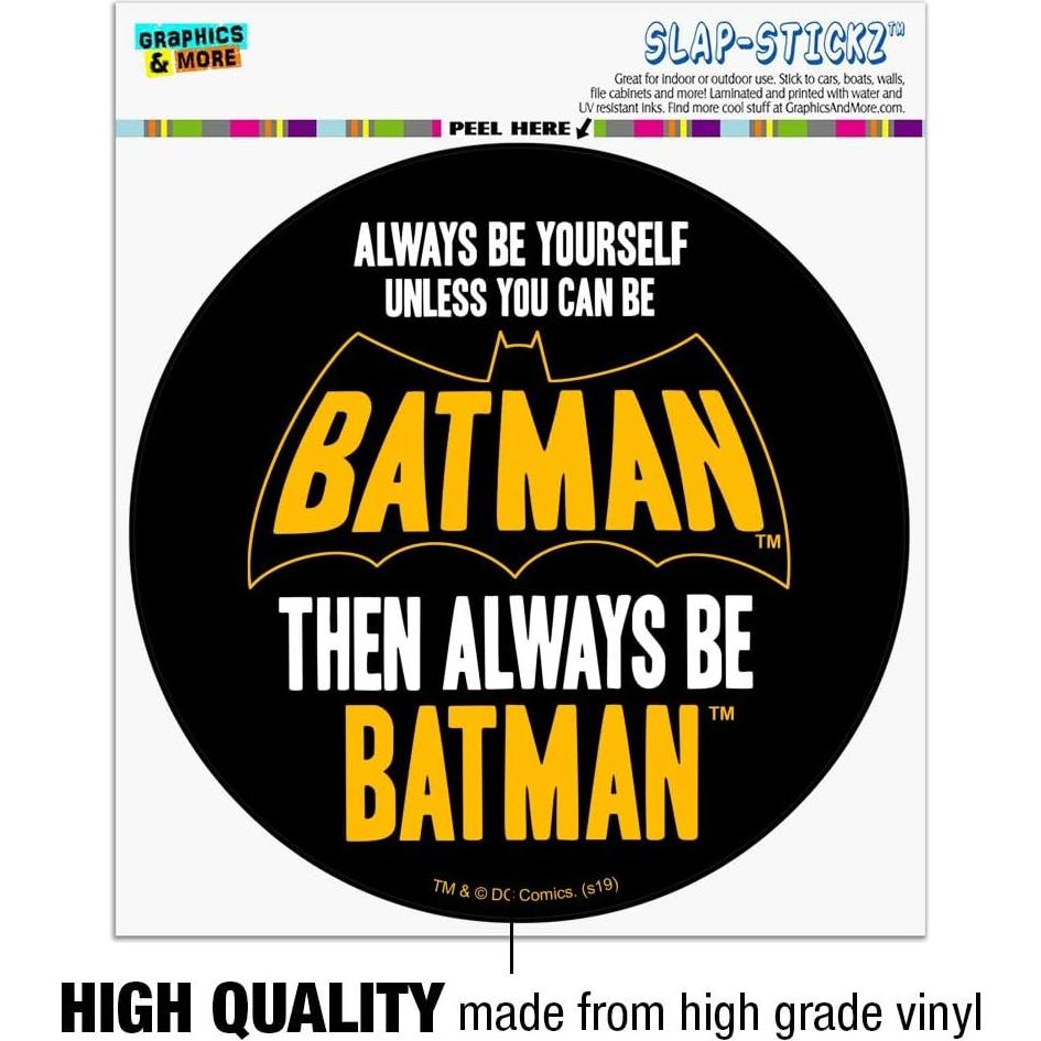 Adhesivo Vinilo Batman Graphics & More 14 cm Circular