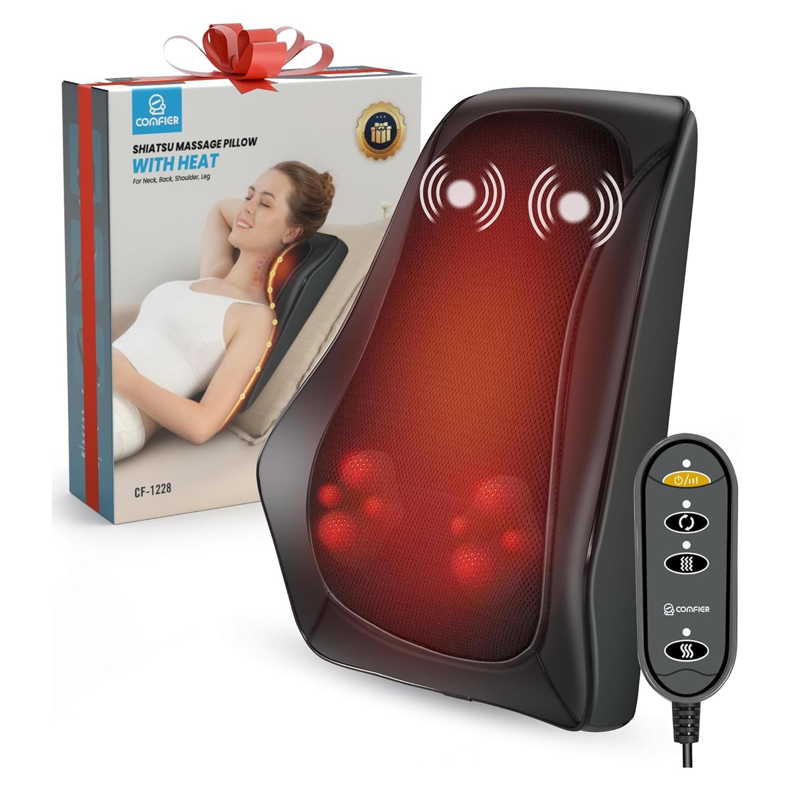 Masajeador de Espalda y Cuello Comfier CF-1228 con Calor 40x32cm