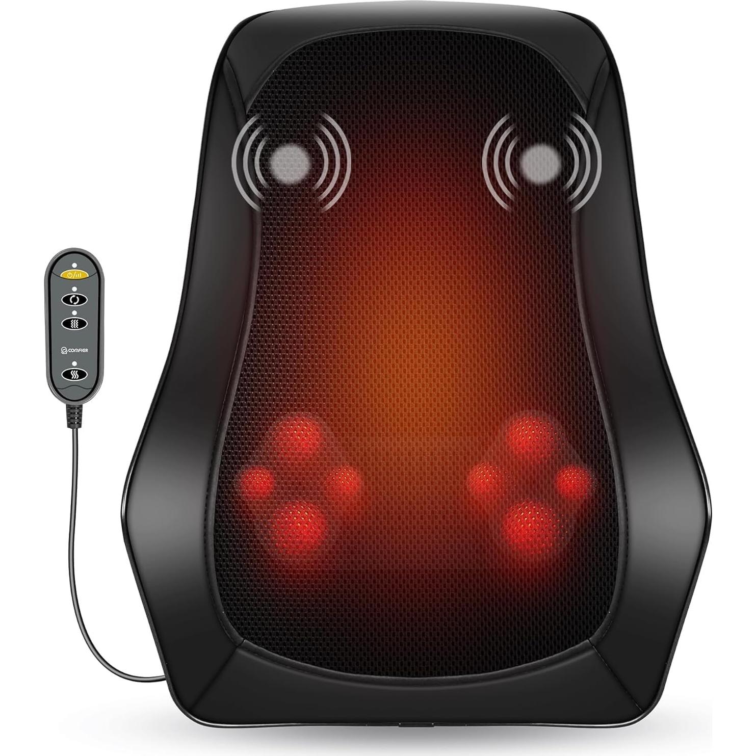 Masajeador de Espalda y Cuello Comfier CF-1228 con Calor 40x32cm