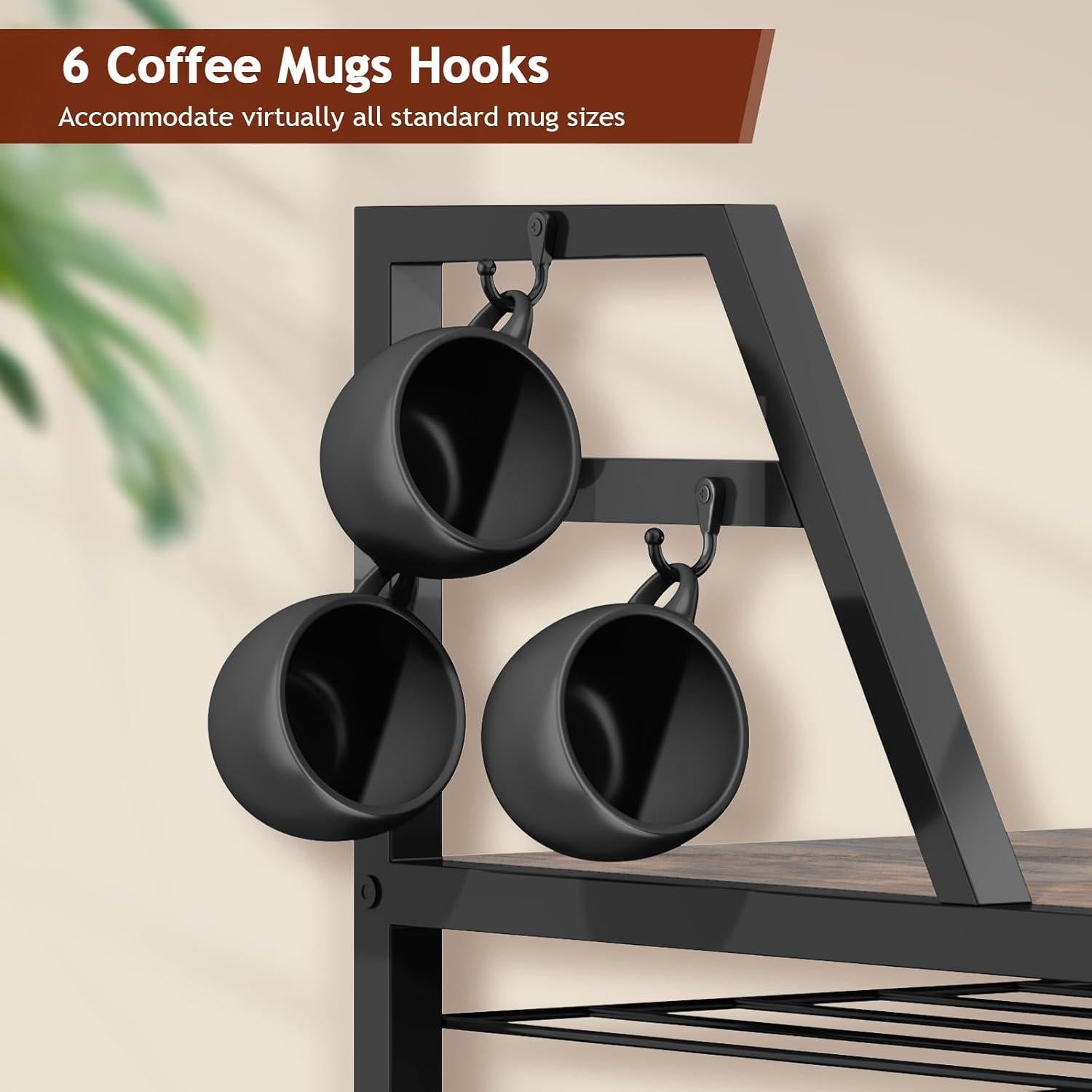 Cajón Organizador para K Cups Homsorout - 35 Cápsulas, Madera y Metal