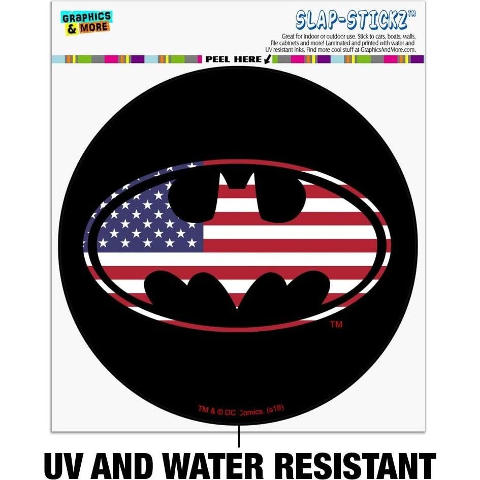 Calcomanía Batman USA Logo 14 cm para Ventana de Auto