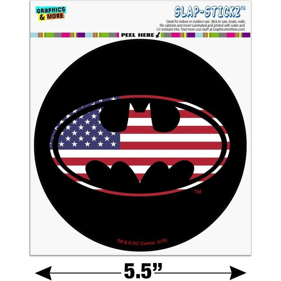 Calcomanía Batman USA Logo 14 cm para Ventana de Auto