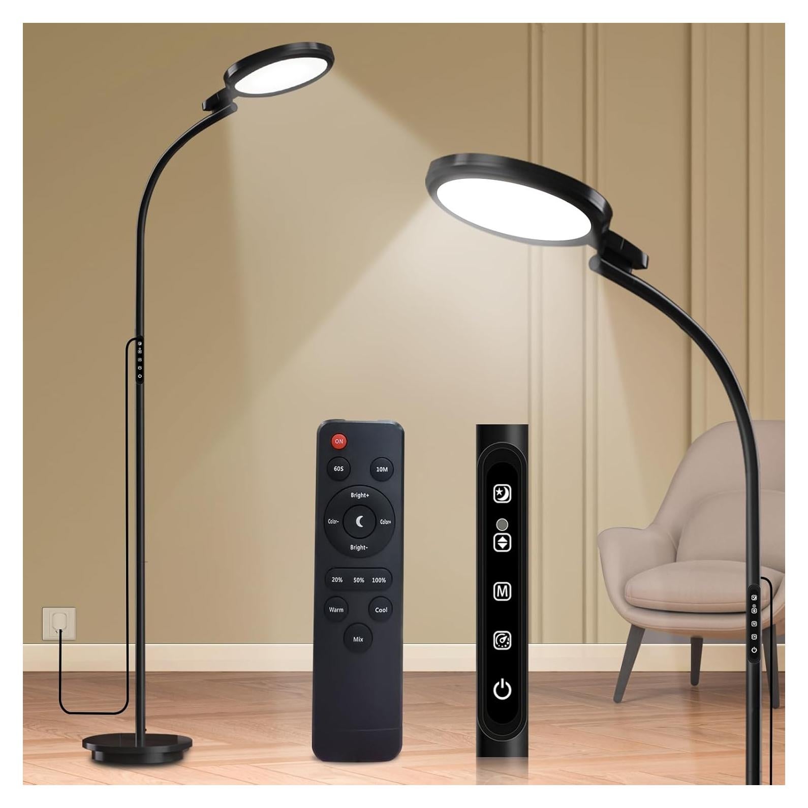 Lámpara de Terapia de Luz 10000 Lux Sin UV - Control Remoto