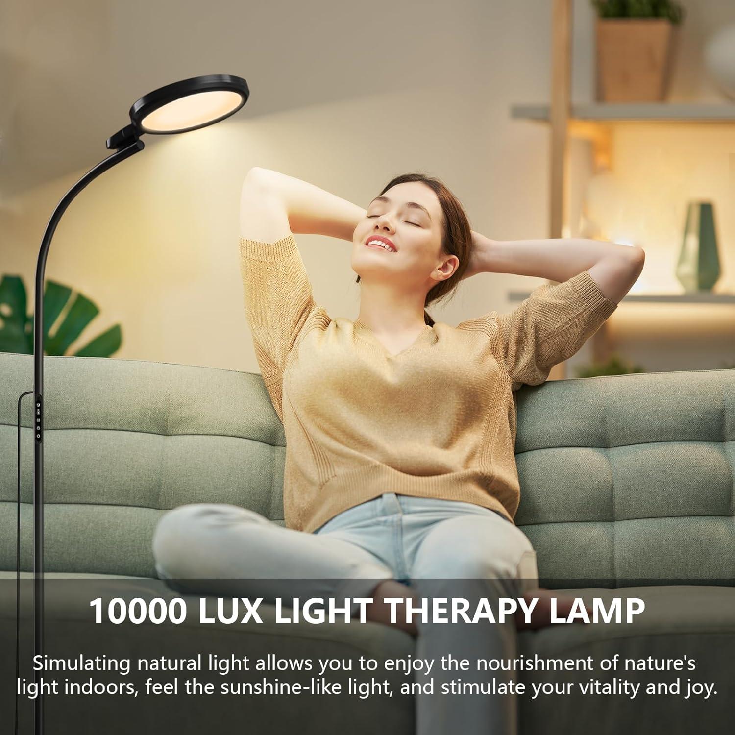 Lámpara de Terapia de Luz 10000 Lux Sin UV - Control Remoto