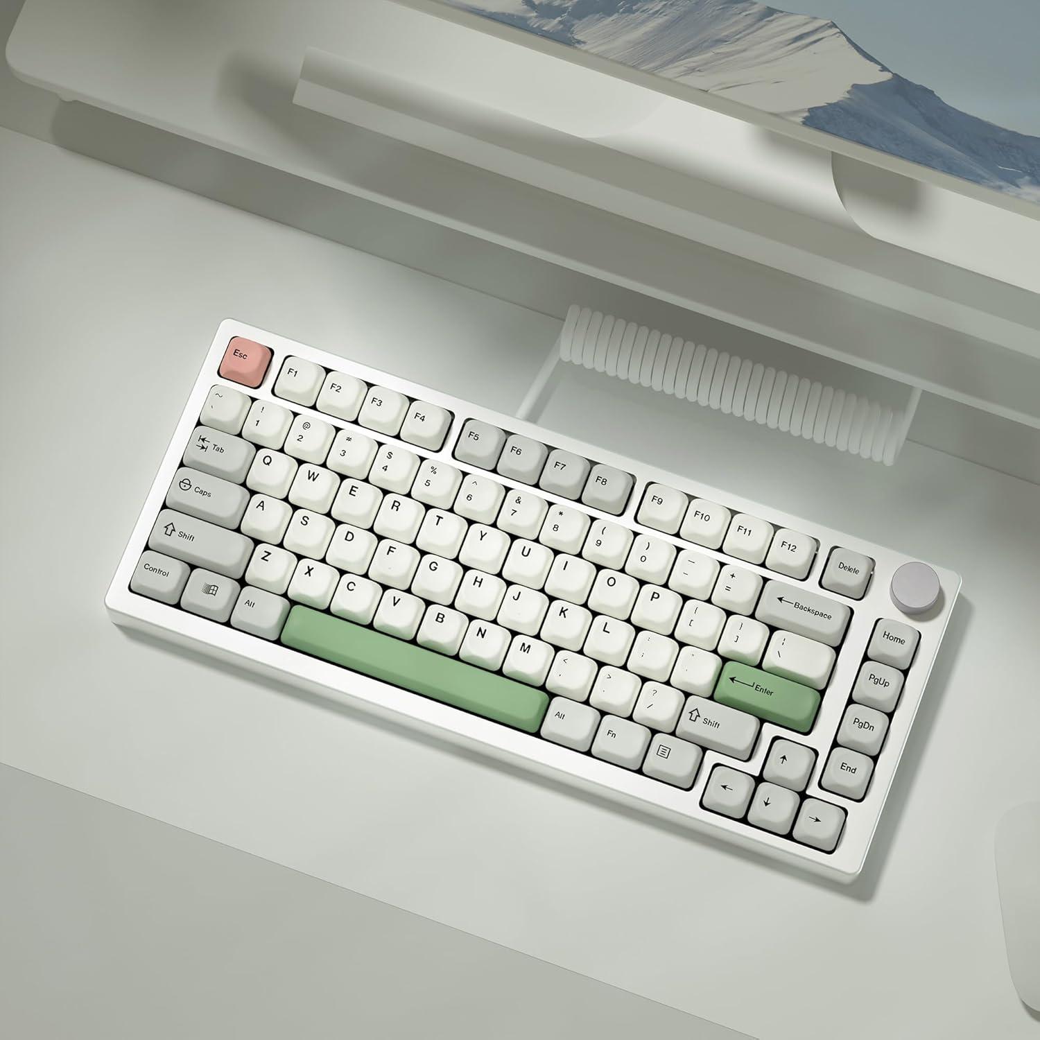 Teclado Mecánico KBDiy 9009 - Teclas Retro PBT 139 Unidades