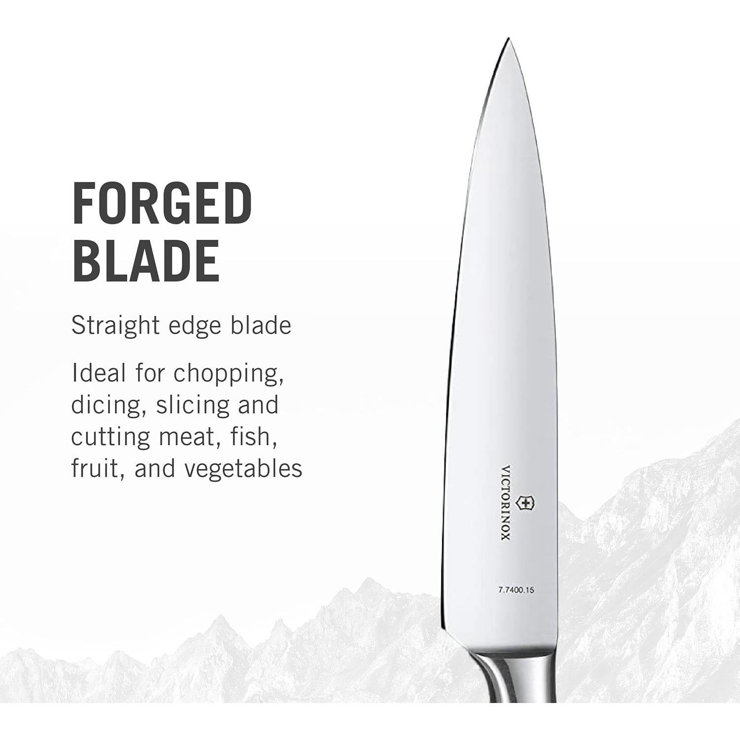 Cuchillo de Chef Victorinox Grand Maitre 15 cm Forjado - Acero Inoxidable