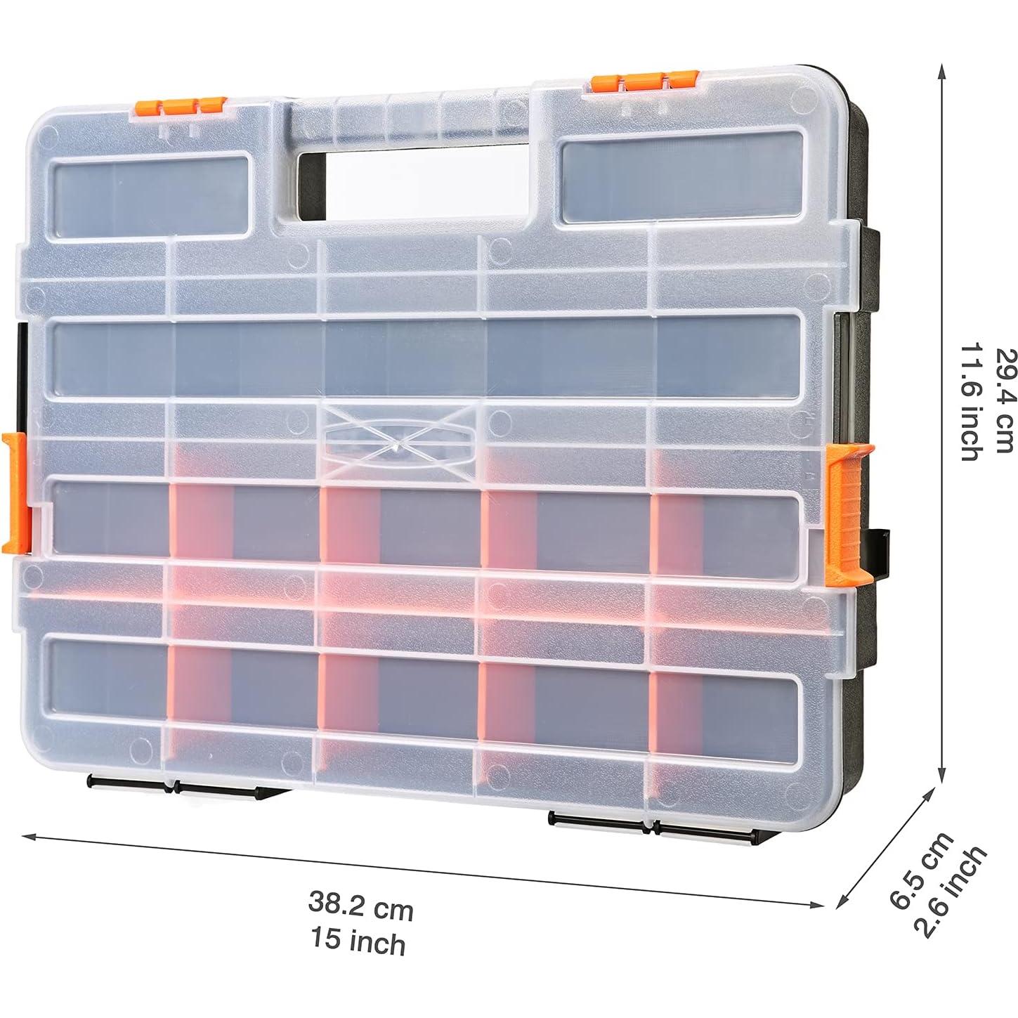 Organizador de Herramientas CASOMAN 2 Piezas Negro con Divisores
