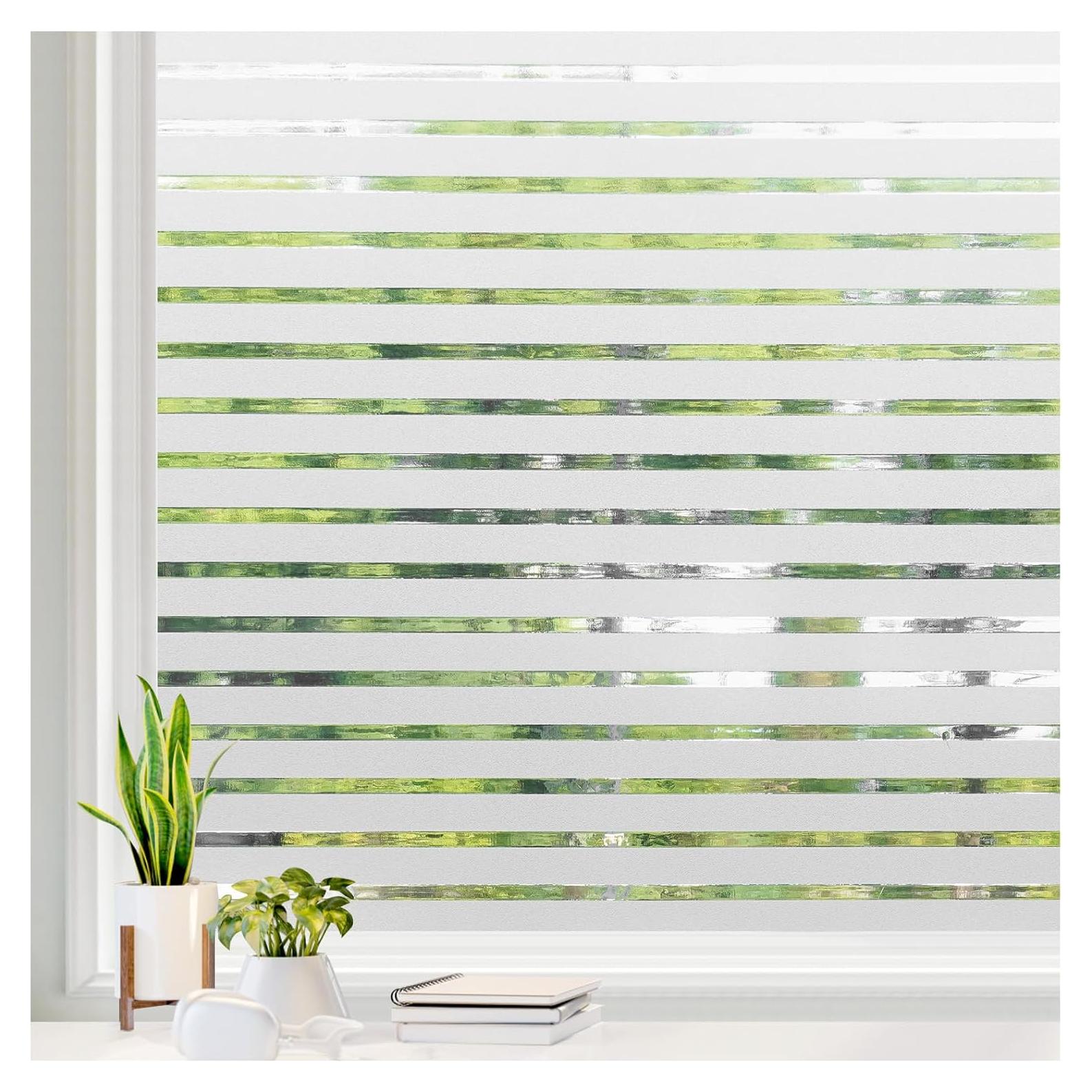 Película para Ventanas Rabbitgoo Rayas Clásicas 44.5x200cm