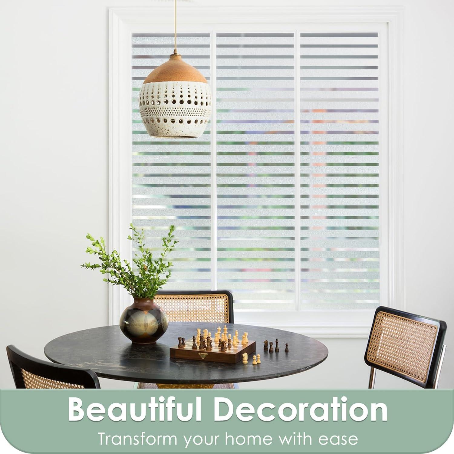 Película para Ventanas Rabbitgoo Rayas Clásicas 44.5x200cm