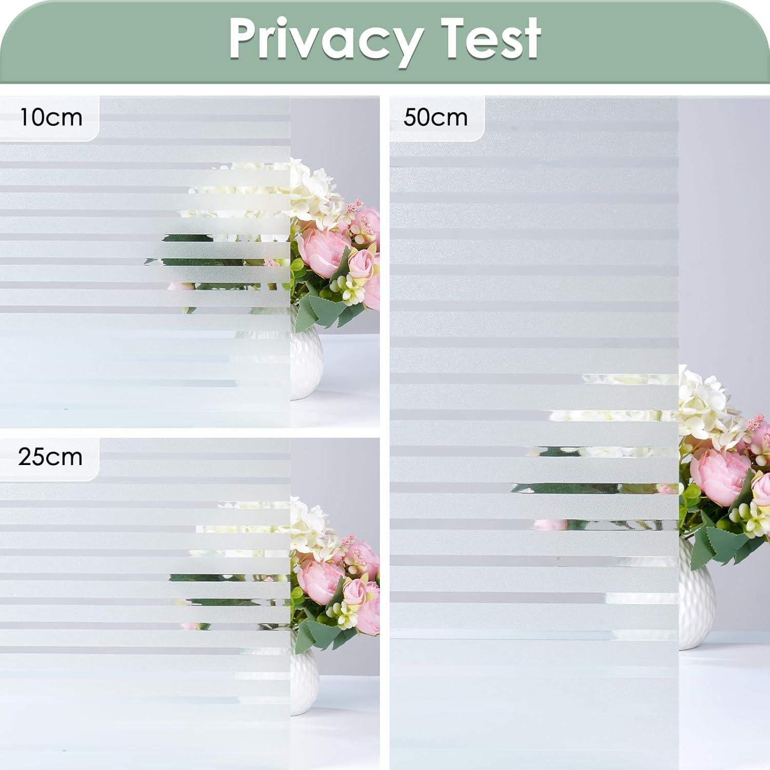 Película para Ventanas Rabbitgoo Rayas Clásicas 44.5x200cm